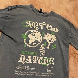 Cute “art club” graphic tee